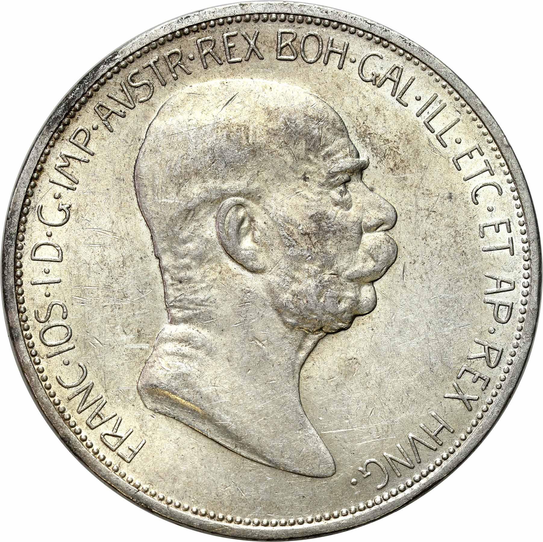 Austria, Franciszek Józef I. 5 koron 1909, Wiedeń – ŁADNE