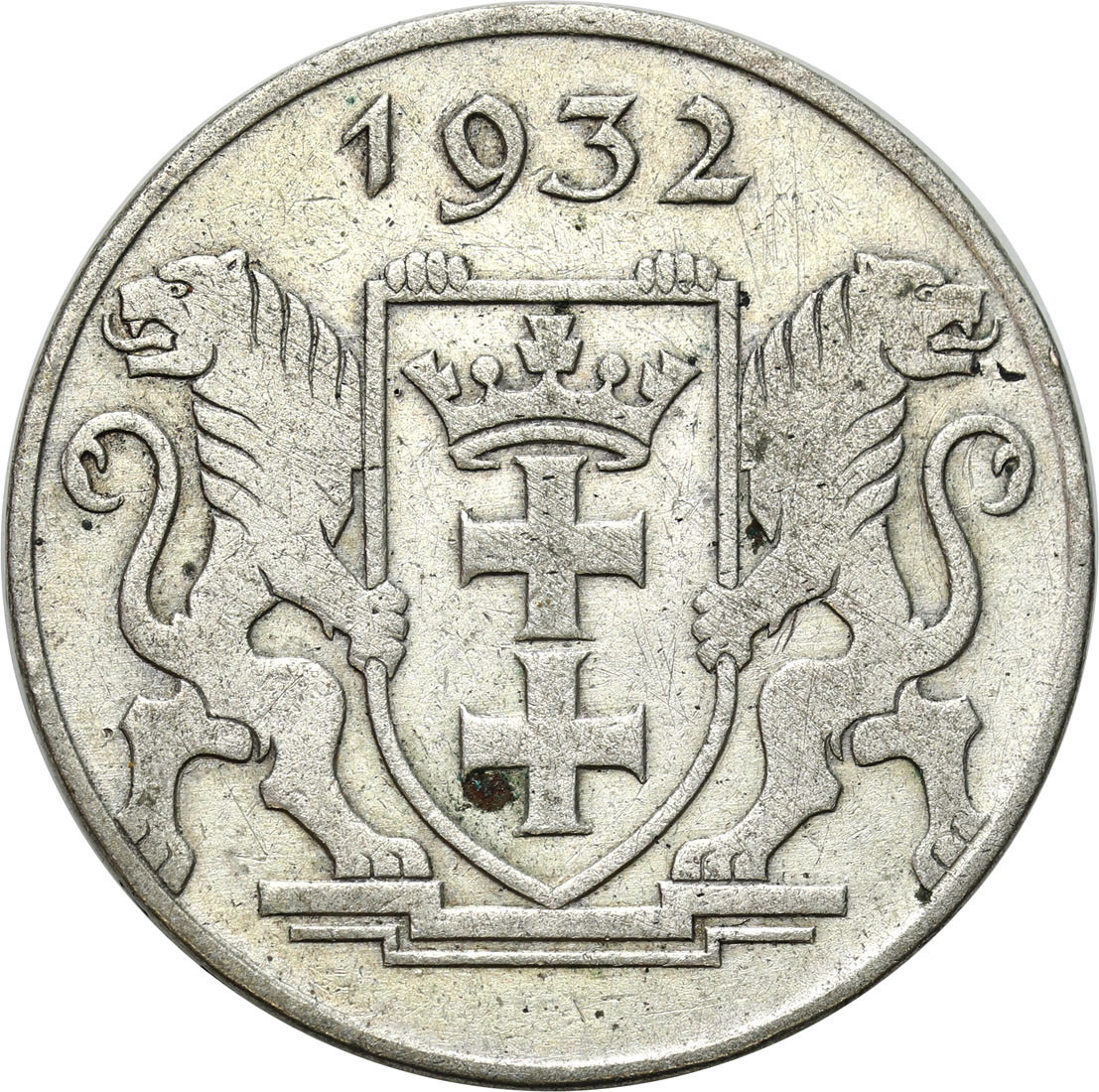 Wolne Miasto Gdańsk/Danzig. 2 Guldeny 1932 Koga