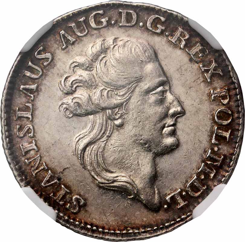 Stanisław August Poniatowski. Dukat 1779 EB, Warszawa, odbitka w srebrze, NGC MS61