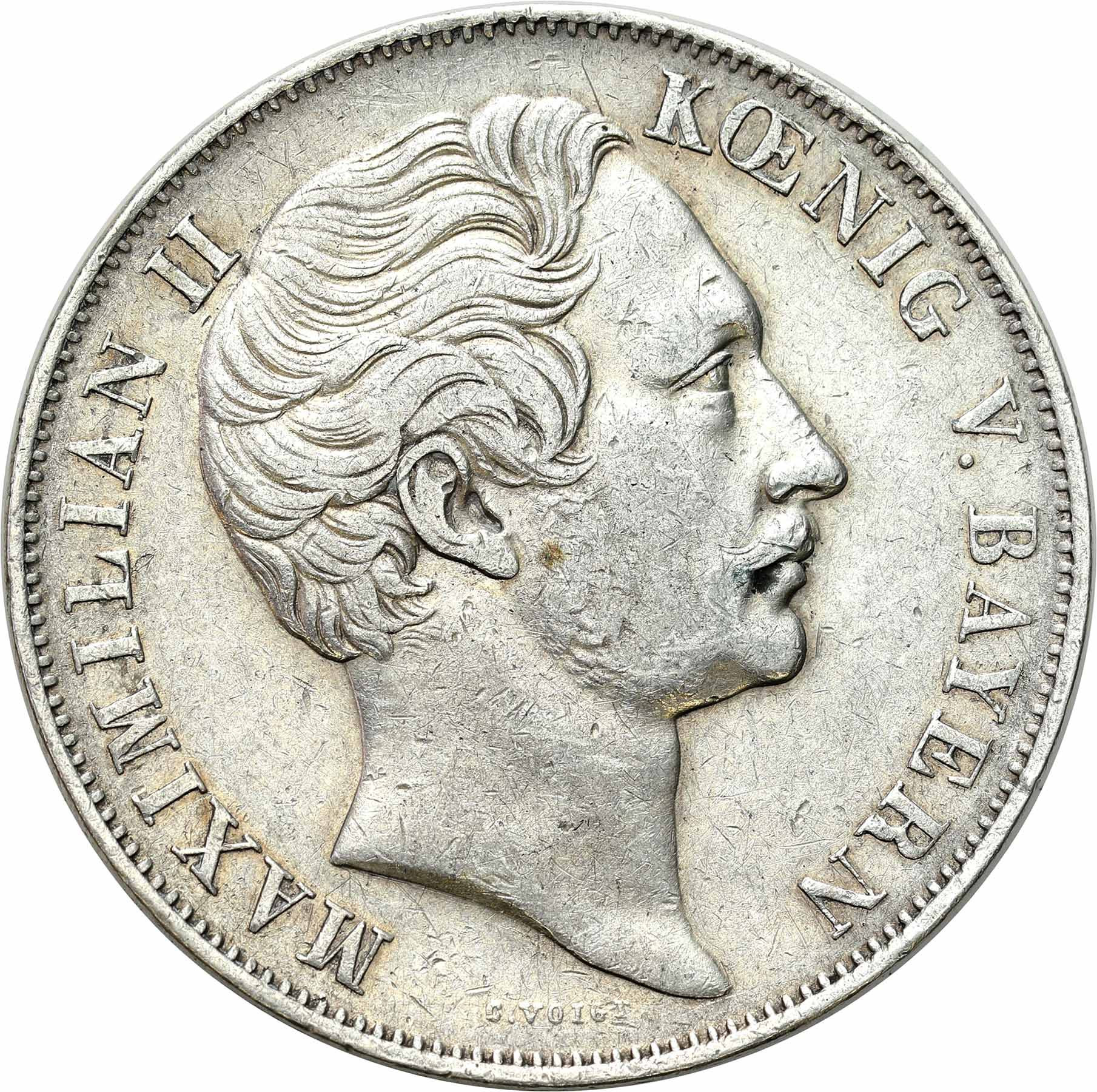 Niemcy, Bawaria. Maksymilian II Józef (1848-1864). Talar 1855, Monachium