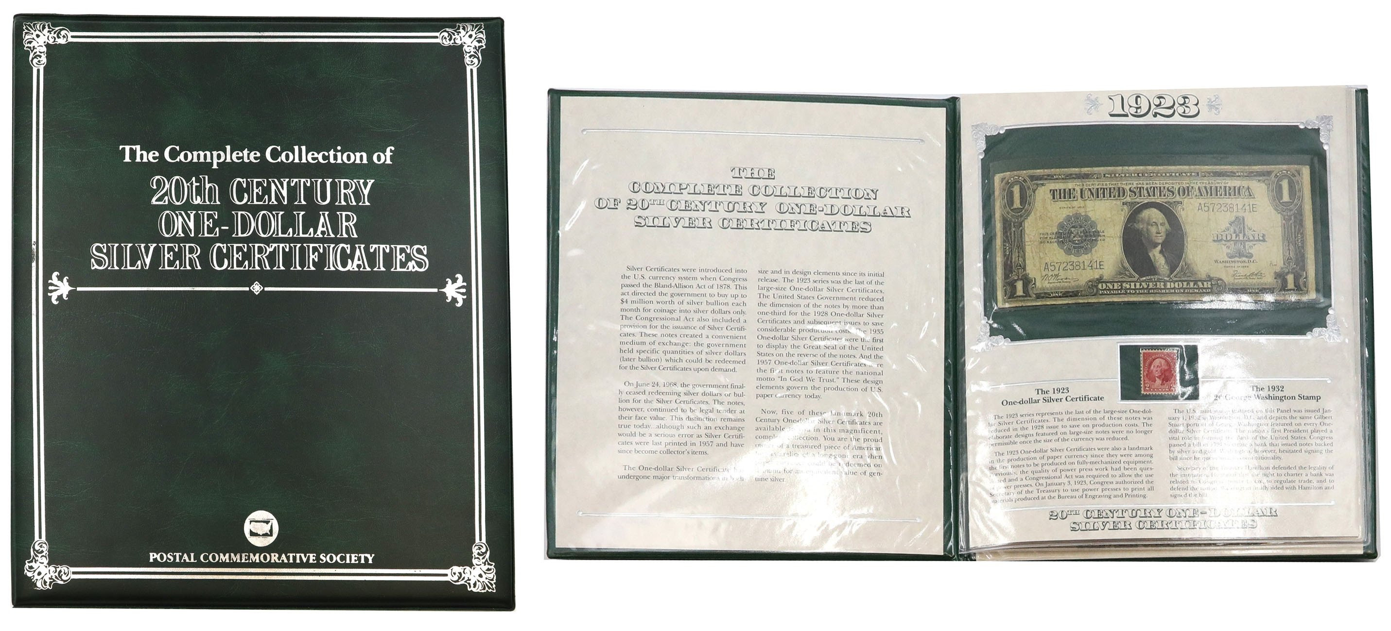 USA. 20th Century One Dollar Silver Certificates 1923 – 1957, 5 sztuk
