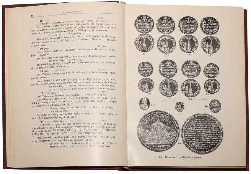 Marian Gumowski - katalog „Medale Władysława IV” - wydanie jubileuszowe