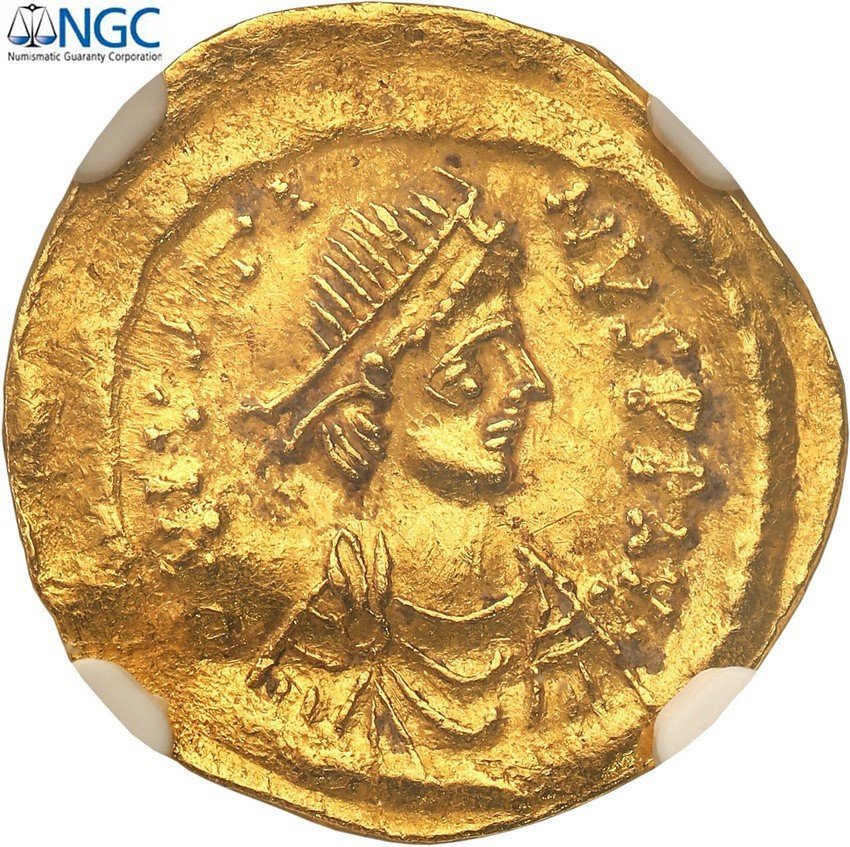 Bizancjum. Justin I 518-527 AV – Semissis NGC AU, Konstantynopol