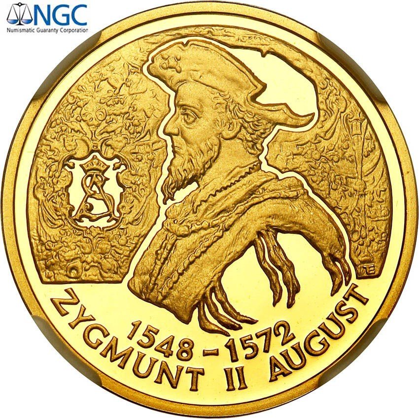 Polska 100 złotych 1999 Zygmunt II August NGC PF69 ULTRA CAMEO
