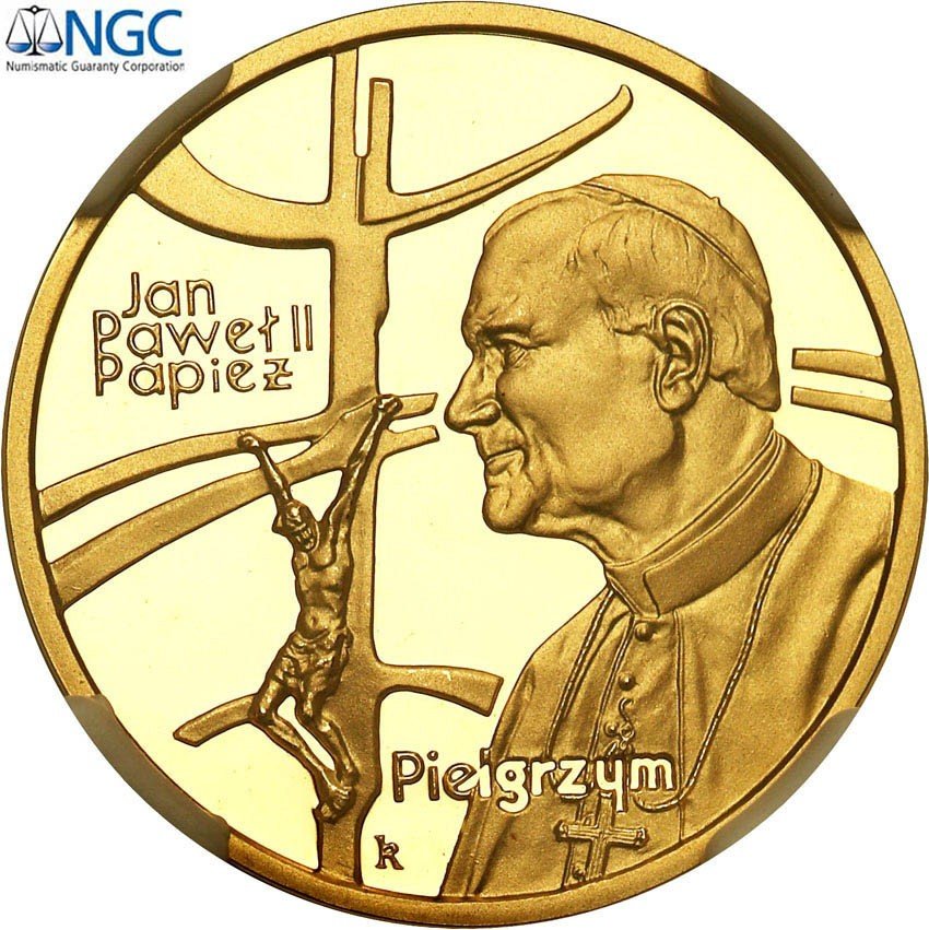 Polska 100 złotych 1999 Jan Paweł II - Papież Pielgrzym NGC PF69 ULTRA CAMEO