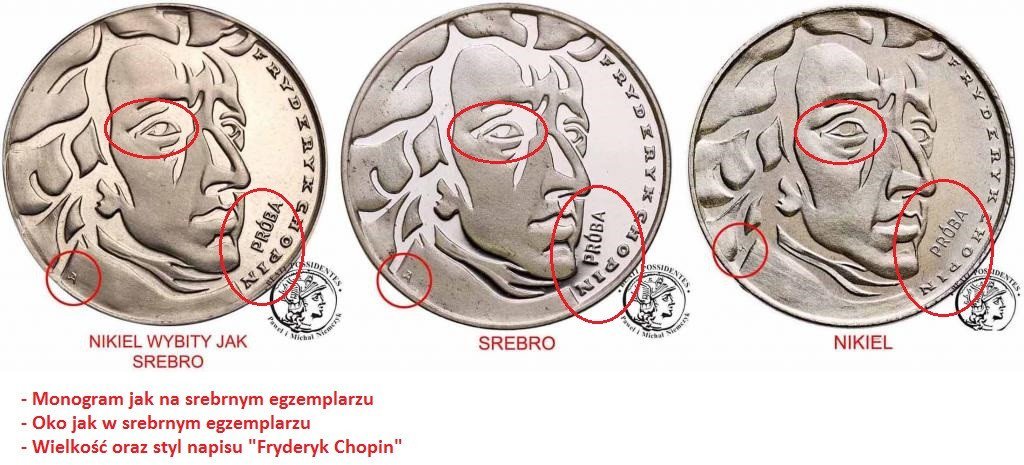 PRL. PRÓBA Nikiel 50 złotych 1972 Chopin NGC MS67 MINT ERROR