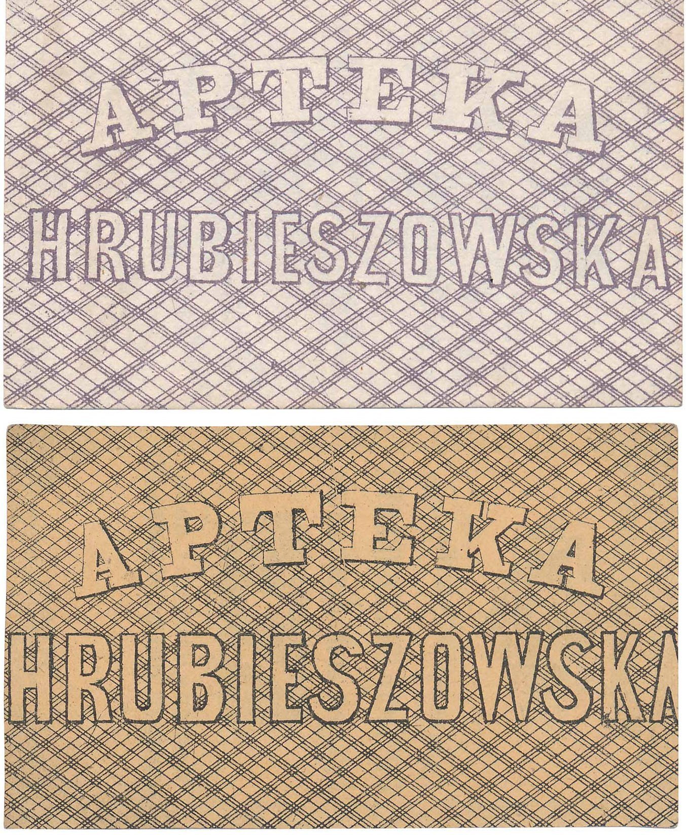 Banknot. Hrubieszów Apteka, Zestaw 5 i 15  kopiejek srebrem 1861