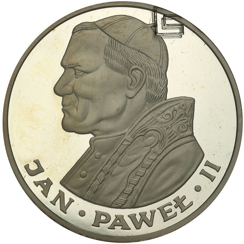 PRL. 200 złotych 1986 Jan Paweł II stempel lustrzany