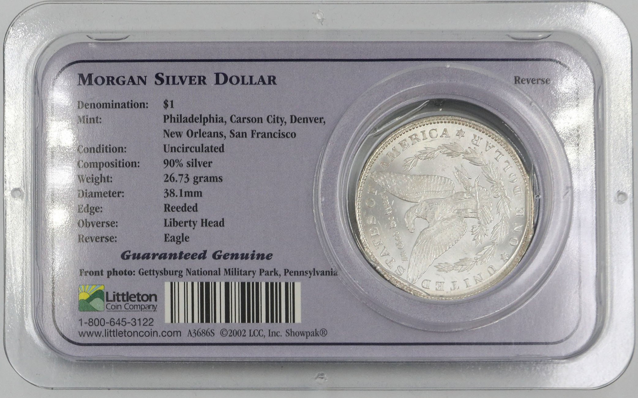 USA. 1 dolar Morgan 1884, Philadelphia  