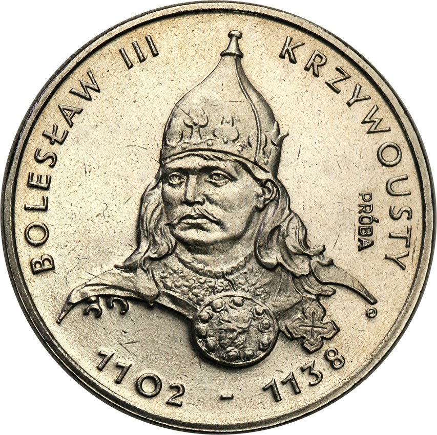 PRL. PRÓBA Nikiel 50 złotych 1982 Krzywousty