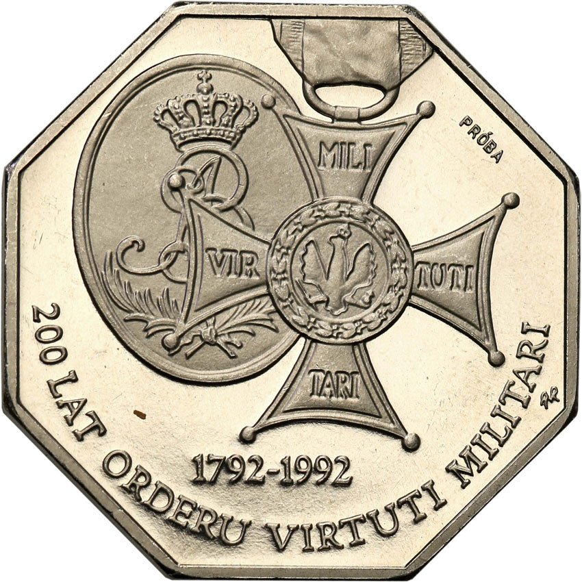 III RP. PRÓBA Nikiel 50 000 złotych 1994 Virtuti