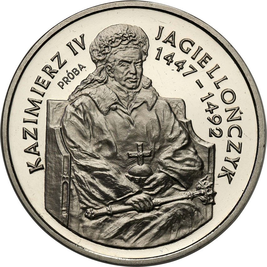III RP. PRÓBA Nikiel 200 000 złotych 1993 Kazimierz Jagiellończyk