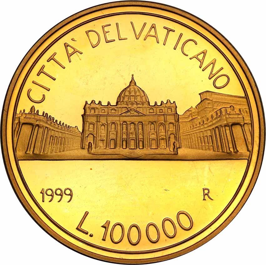 Watykan. Papież Jan Paweł II 100.000 Lirów 1999