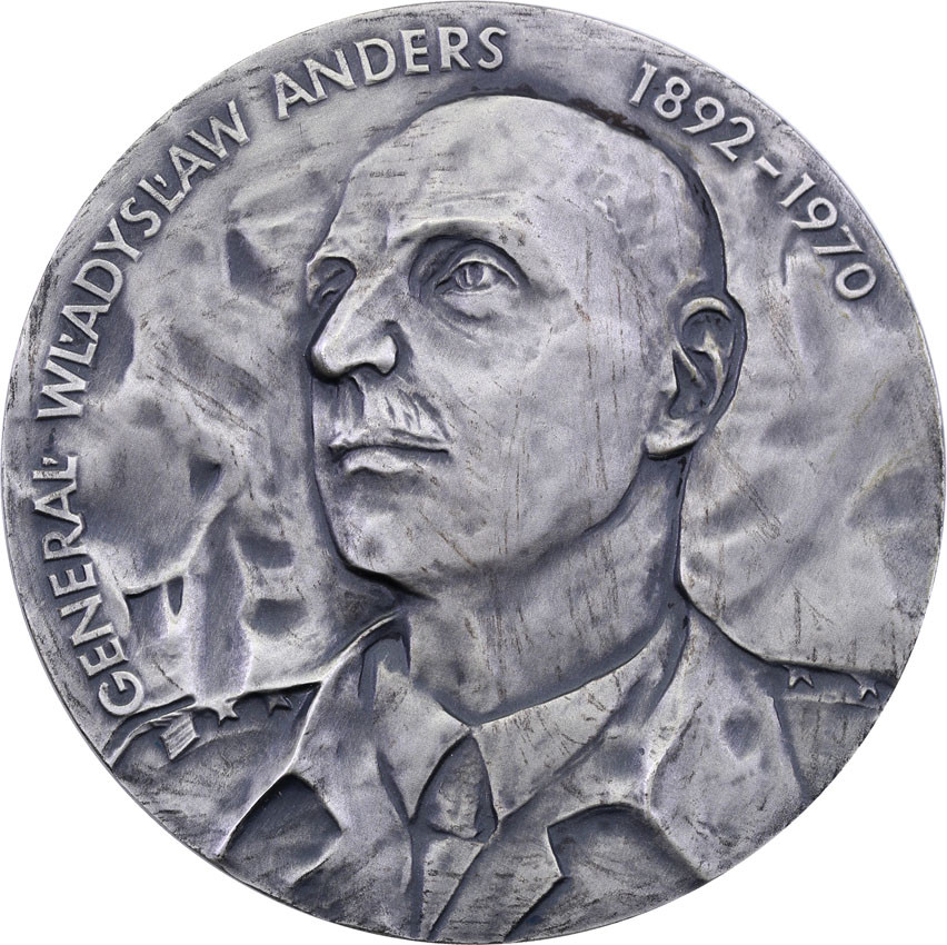 Polska. Medal 1991 MW Władysław Anders, SREBRO - Mennica Warszawa
