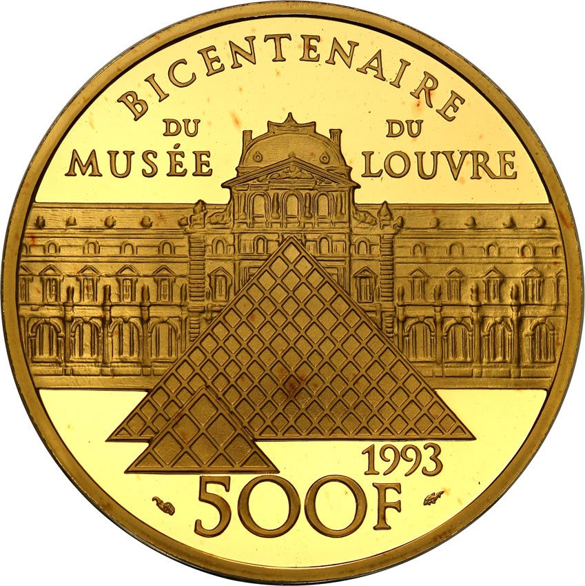 Francja. 500 franków 1993 Mona Lisa