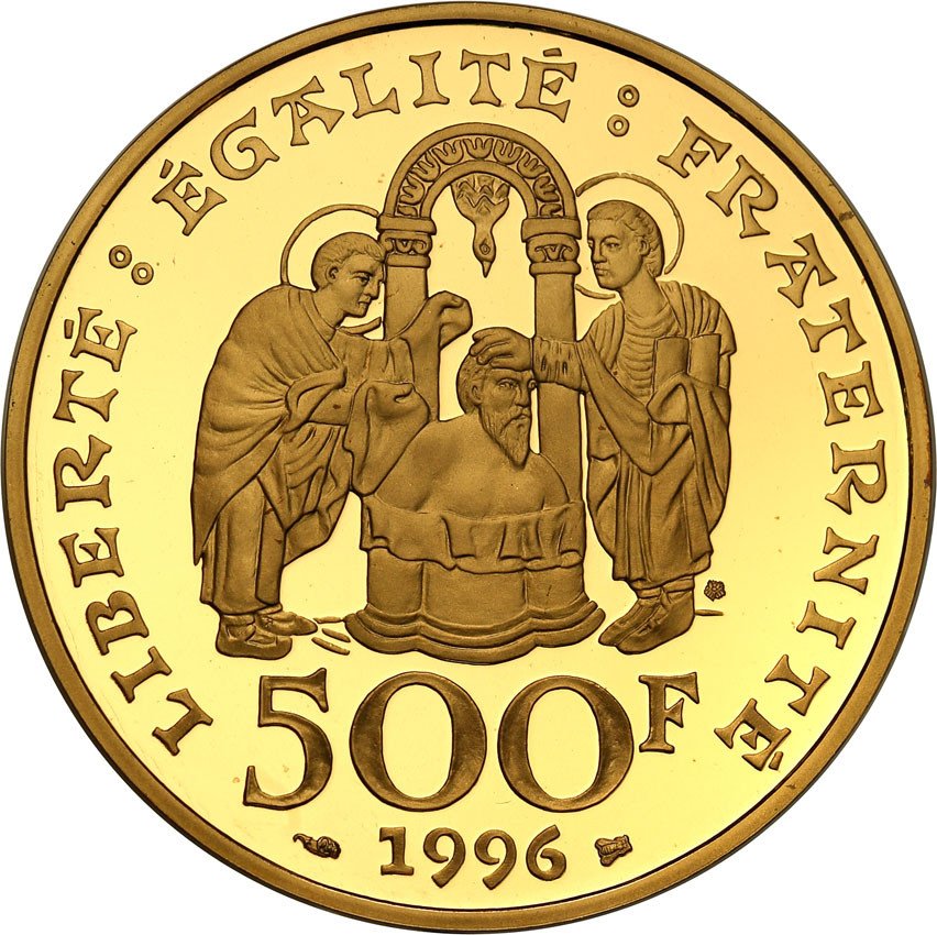 Francja. 500 franków 1996 De Clovis