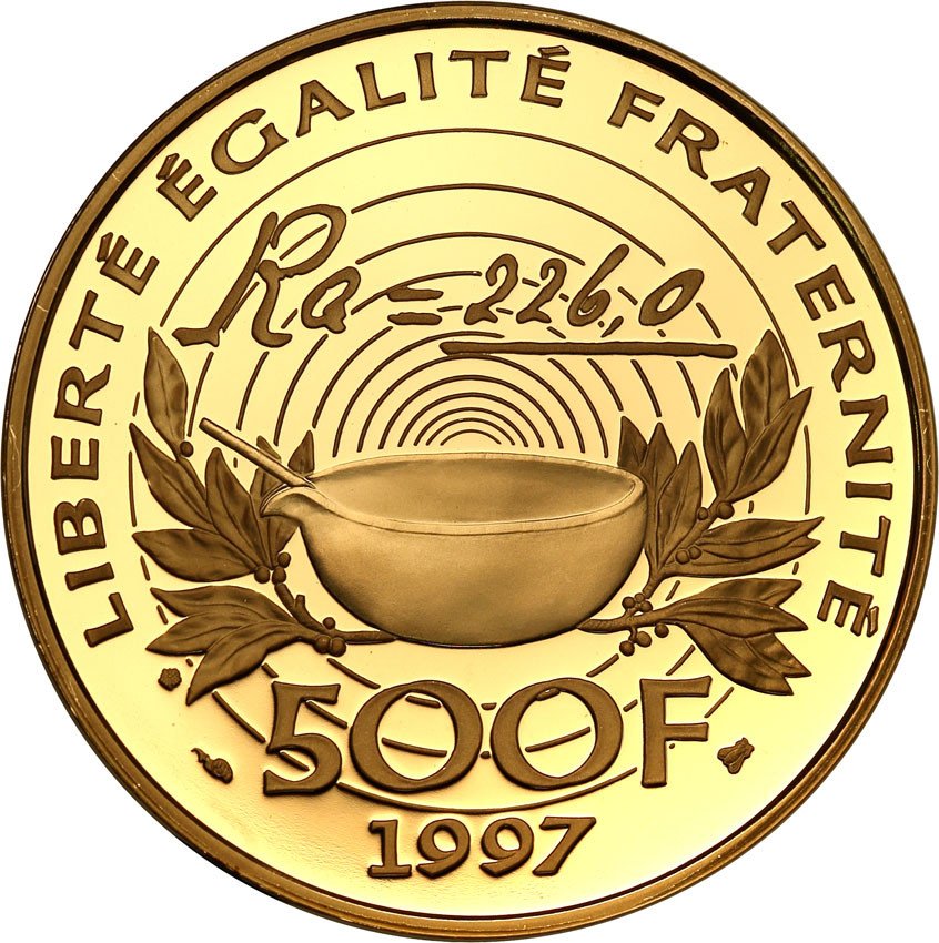 Francja. 500 franków 1997 Pierre i Maria Curie