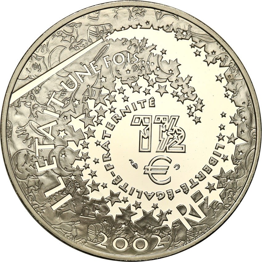 Francja. 1.5 Euro 2002 Kopciuszek