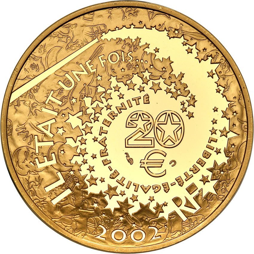 Francja. 20 Euro 2002 Królewna Śnieżka