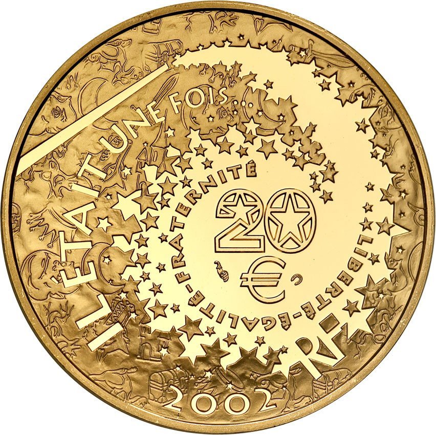 Francja. 20 Euro 2002 Pinokio