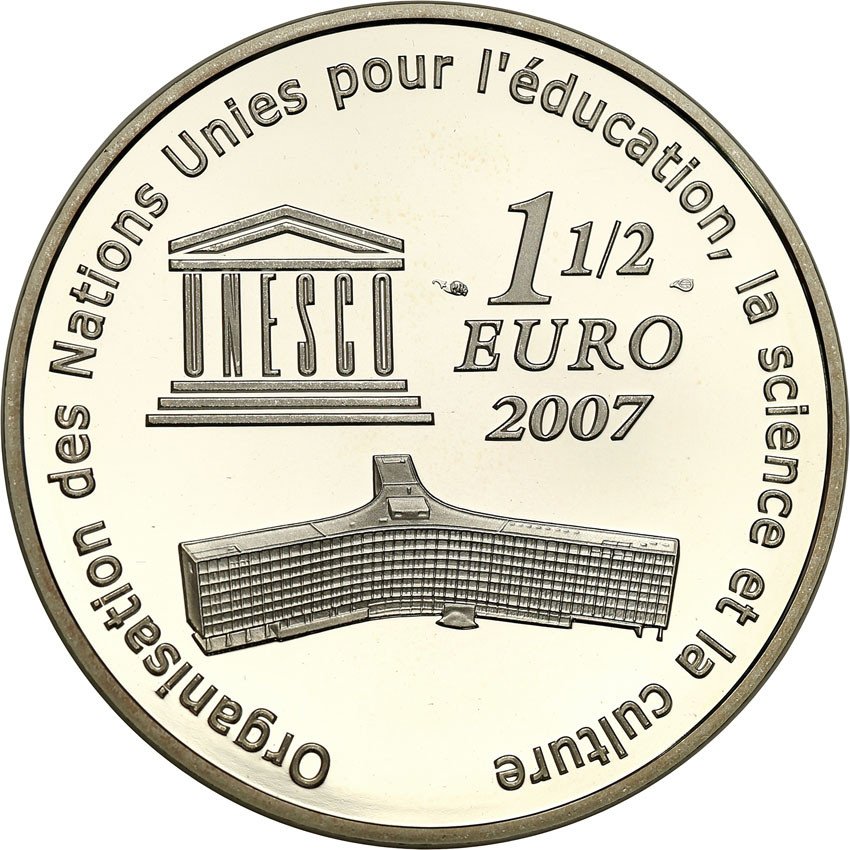 Francja. 1.5 Euro 2007 Mur Chiński