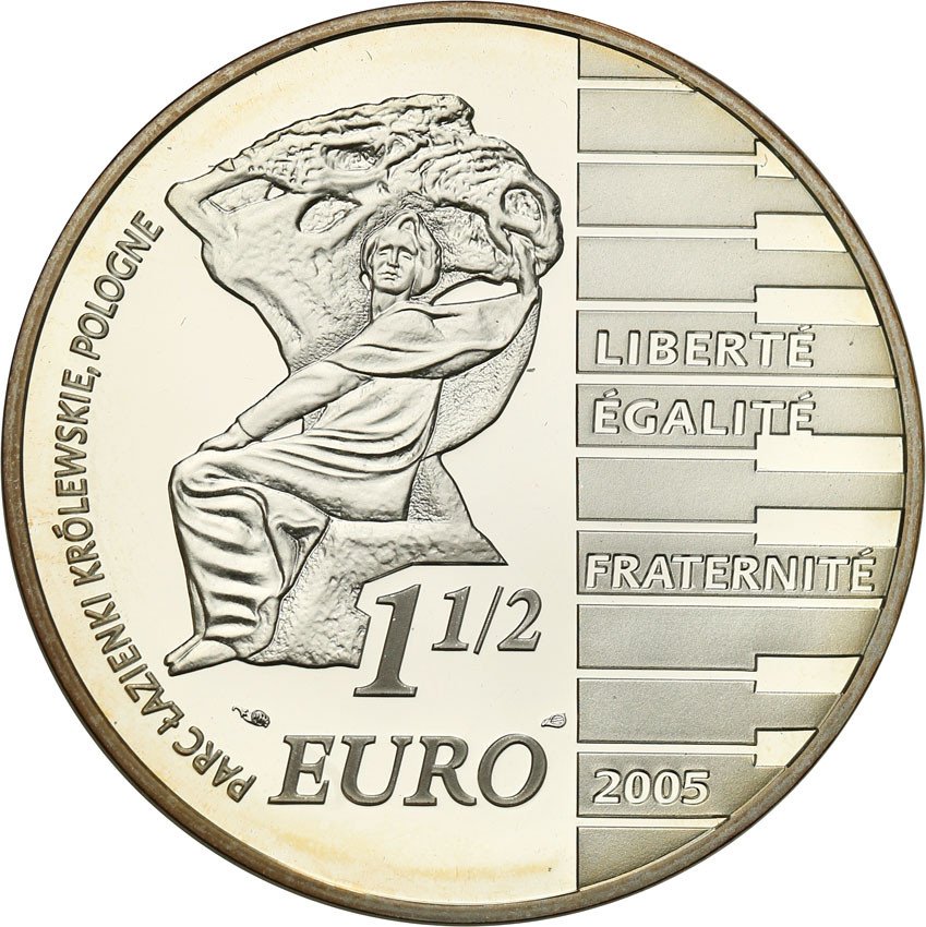 Francja. 1.5 Euro 2005 Fryderyk Chopin