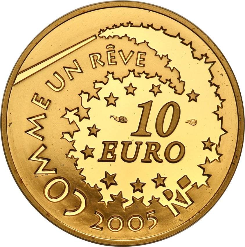 Francja. 10 Euro 2005 Hello Kitty