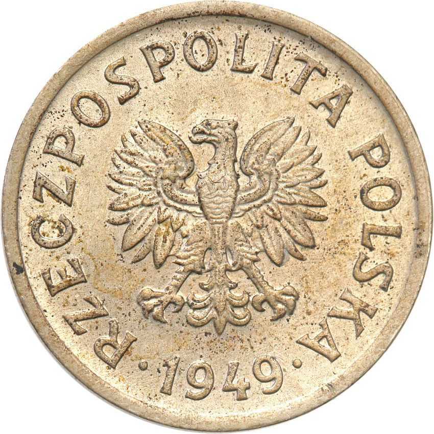 PRL. PRÓBA miedzionikiel 10 groszy 1949