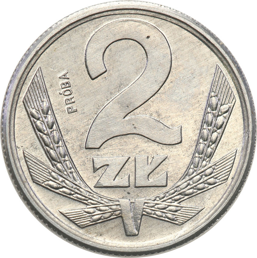 PRL. PRÓBA aluminium 2 złote 1989