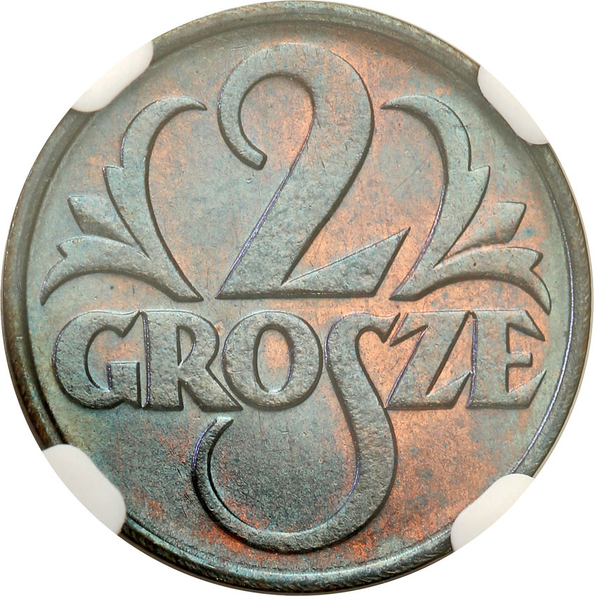 II RP 2 grosze 1936 NGC MS66 RB (2 MAX)