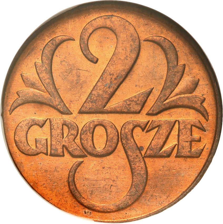 II RP. 2 grosze 1936 NGC MS66 RD (MAX)
