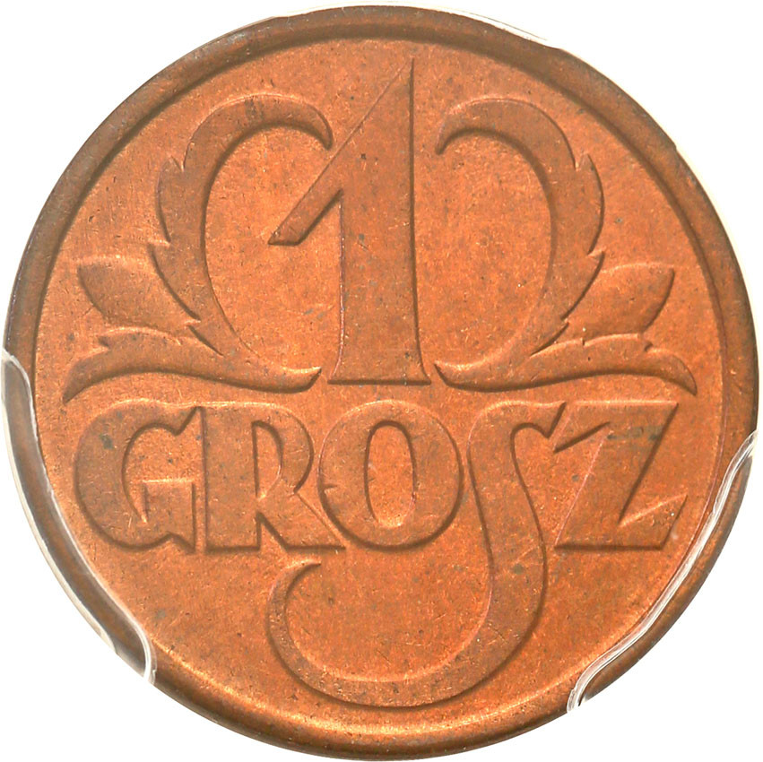 II RP. 1 grosz 1928 PCGS MS66 RD (MAX)