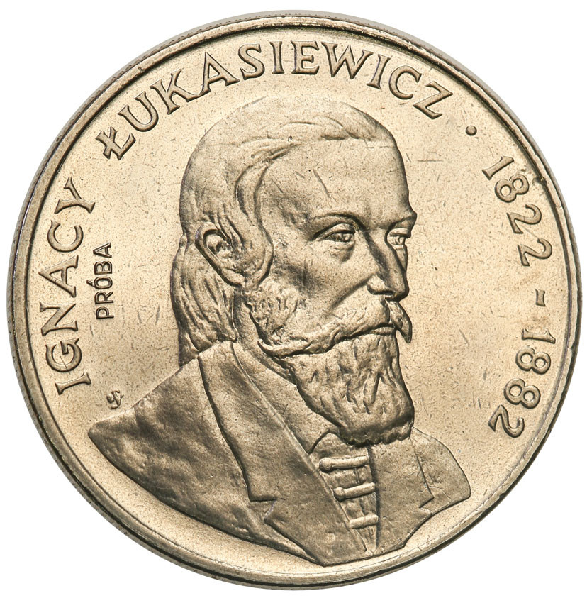 PRL. PRÓBA Nikiel 50 złotych 1983  Łukasiewicz