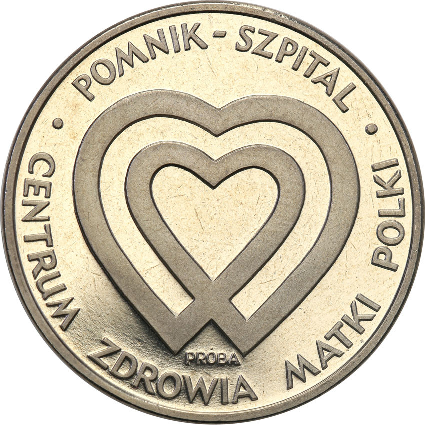 PRL. PRÓBA Nikiel 1000 złotych 1985 Pomnik Szpital | archiwum.niemczyk.pl