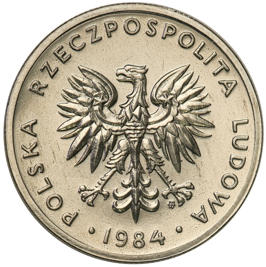 PRL. PRÓBA Nikiel 20 złotych 1984 nominał