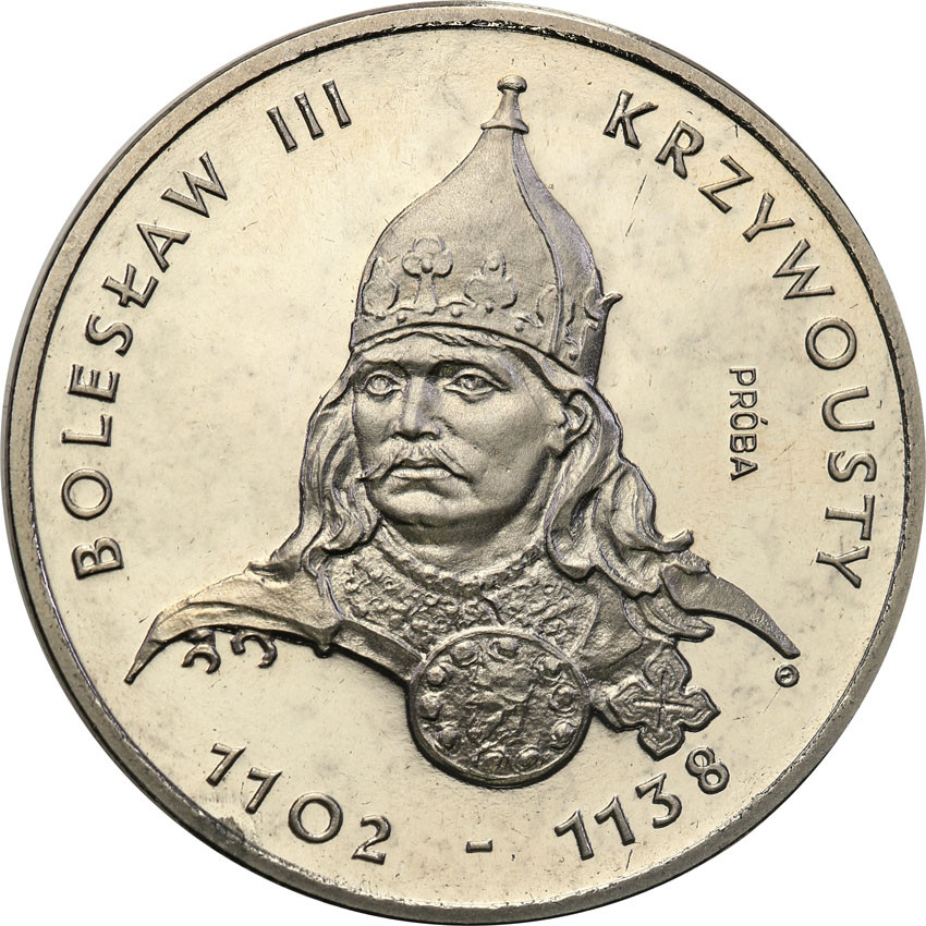 PRL. PRÓBA Nikiel 200 złotych 1982 Bolesław Krzywousty