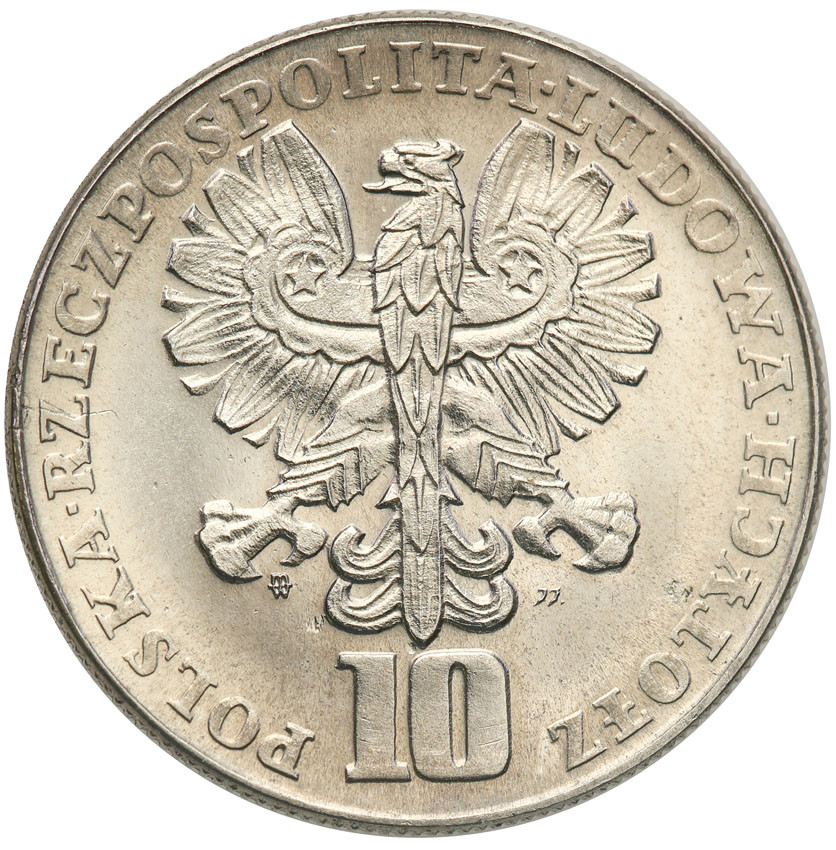 PRL. PRÓBA Nikiel 10 złotych 1967 Skłodowska