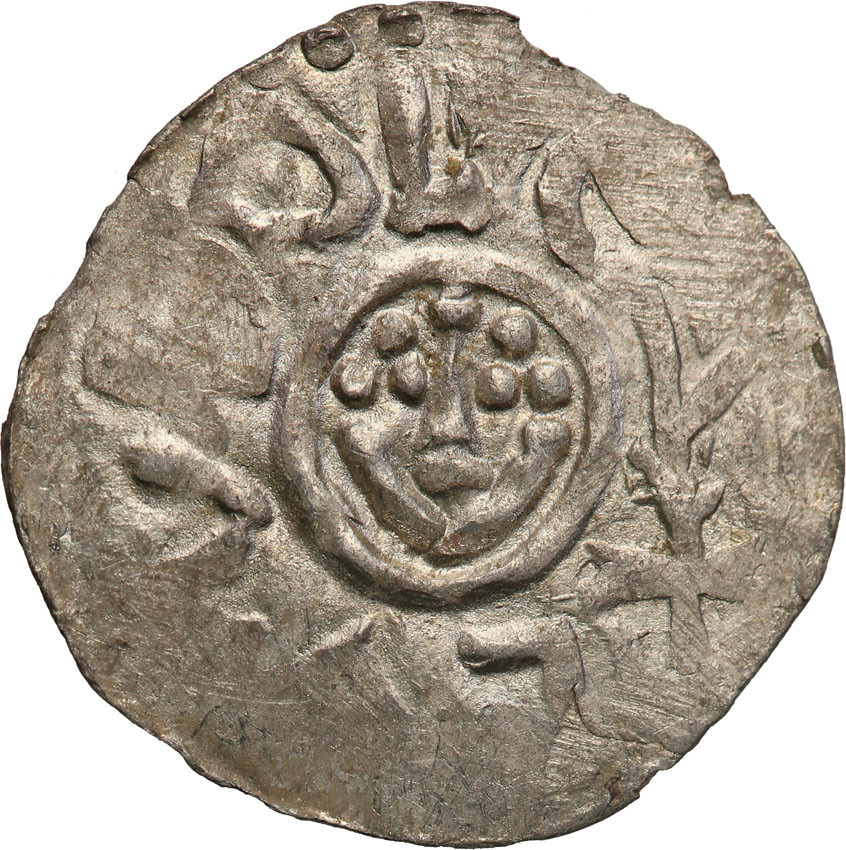 Bolesław III Krzywousty (1107-1138). Denar śląski (1097-1107), Wrocław RZADKOŚĆ R8