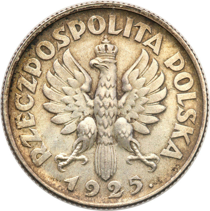 II RP. 1 złoty 1925. kropka po dacie, Londyn