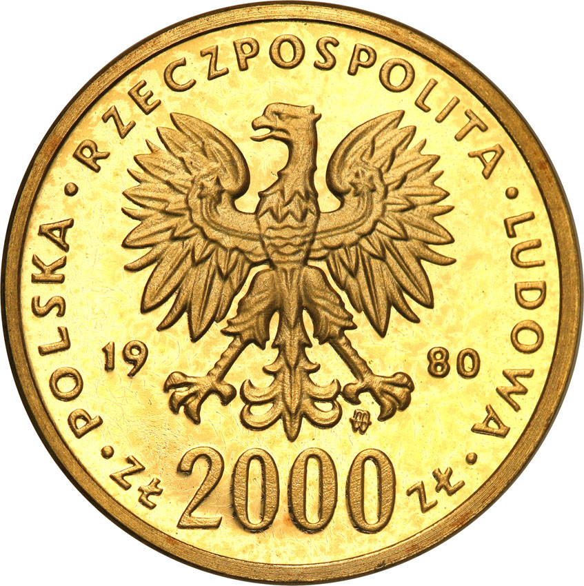 PRL. 2000 złotych 1980 Kazimierz Odnowiciel