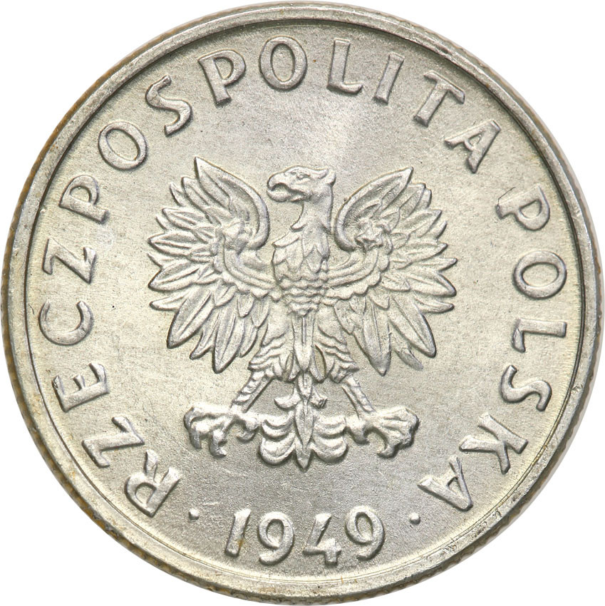 PRL. PRÓBA aluminium 5 groszy 1949