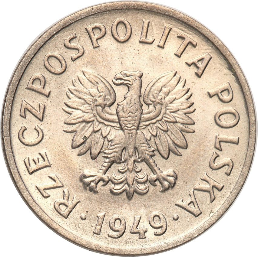 PRL. PRÓBA miedzionikiel 20 groszy 1949