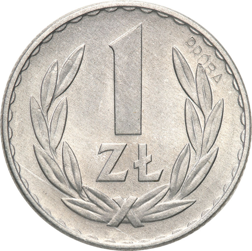 PRL. PRÓBA aluminium 1 złoty 1949
