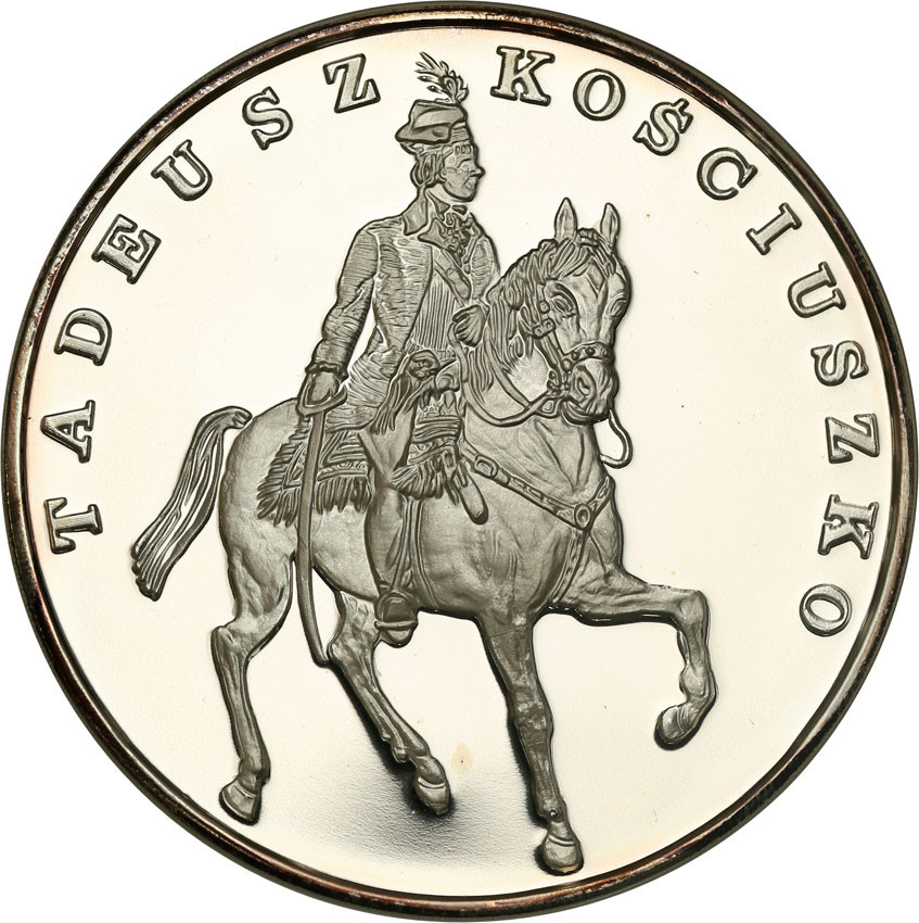 III RP. 200.000 złotych 1990 Kościuszko Duży Tryptyk