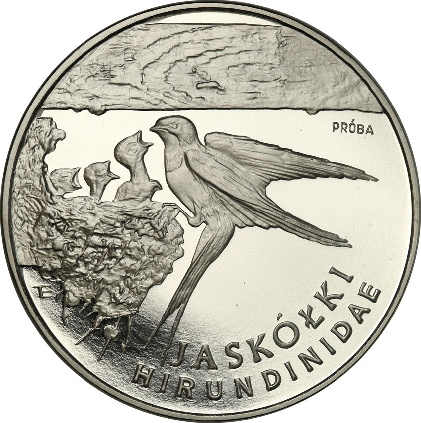 III RP. PRÓBA Nikiel 300.000 złotych 1993 Jaskółki