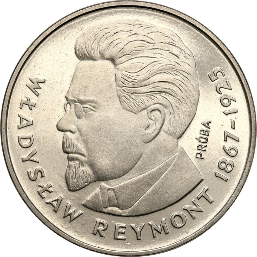 PRL. PRÓBA Nikiel 100 złotych 1977 Reymont