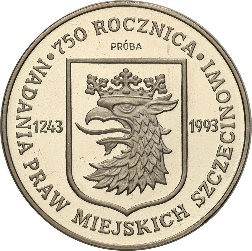 III RP. PRÓBA Nikiel 200.000 złotych 1993 Szczecin