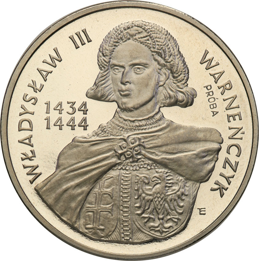 III RP. PRÓBA Nikiel 200.000 złotych 1992 Władysław Warneńczyk - półpostać