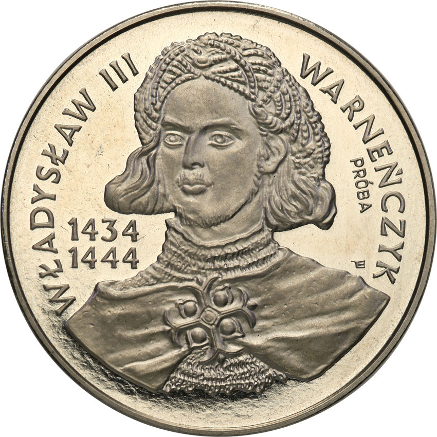III RP. PRÓBA Nikiel 200.000 złotych 1992 Władysław Warneńczyk