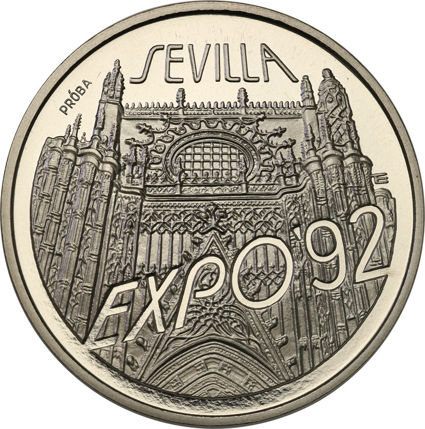 III RP. PRÓBA Nikiel 200.000 złotych 1992 Expo 92 - Sevilla